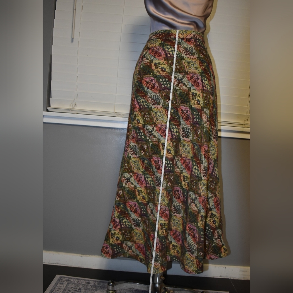 Multicolor Patchwork Maxi Skirt - Picture 5 of 6